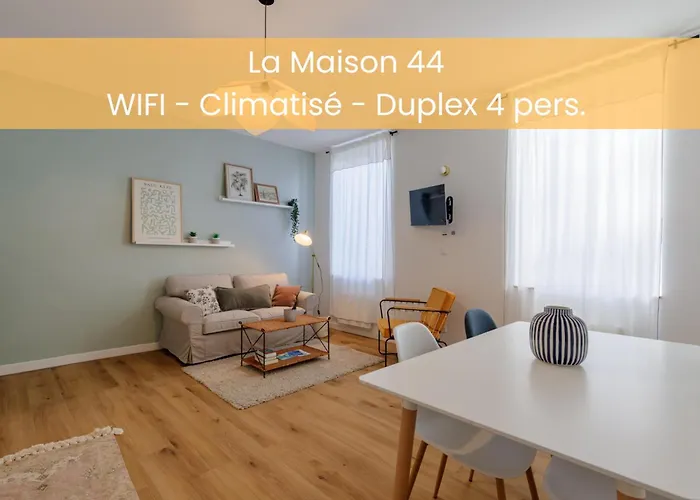 La Maison 44 - Duplex T3 - Clim, Calme, Via Rhona